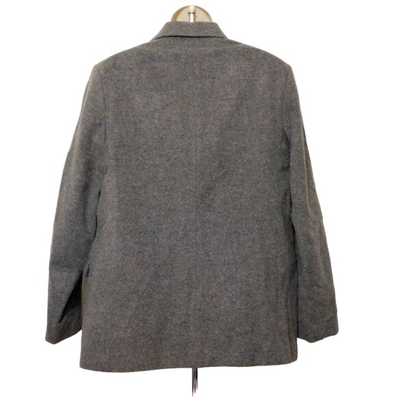 Preston & York Jacket 12 Gray Long Sleeve Lined Career Wool Cashmere Blend - Picture 5 of 6